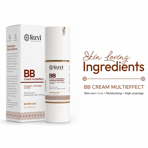 BB Cream for Oily Skin - Papaya, Beeswax Care for Men & Women
