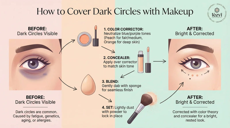 How to Cover Dark Circles with Makeup - A Complete Step-by-Step Guide