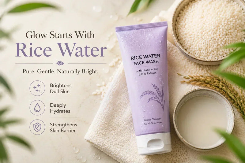 Rice Water Face Wash for Brighter Skin
