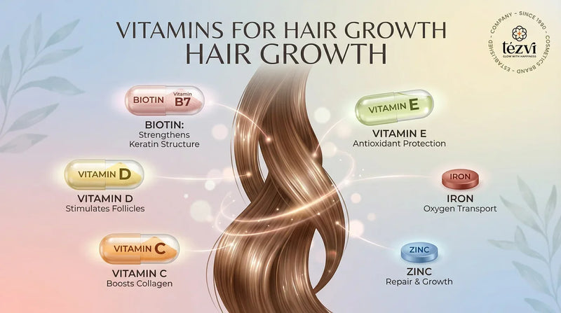 Vitamins for Hair Growth - Complete Guide to Healthy, Strong Hair