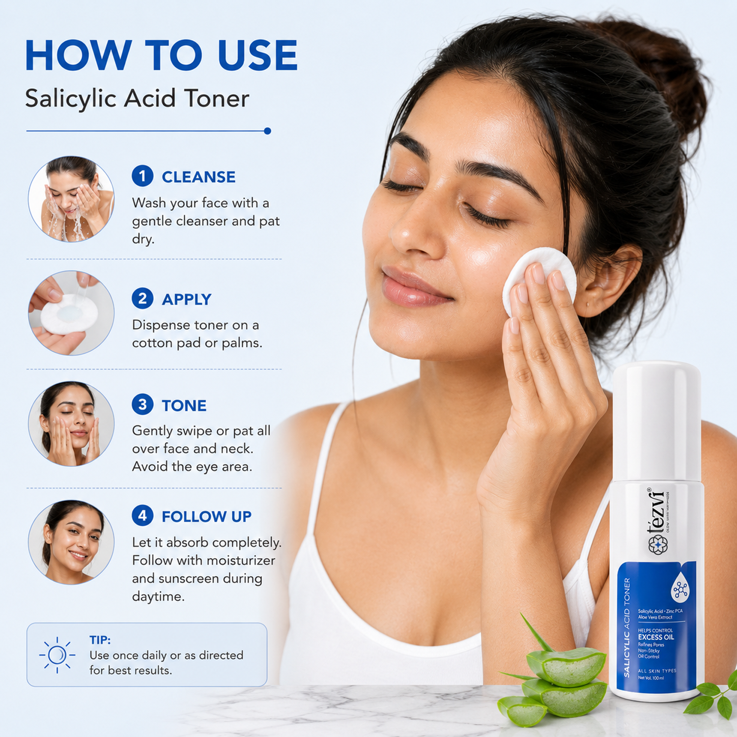 Salicylic Acid Toner for Oily Skin | Oil Control + Pore Refining