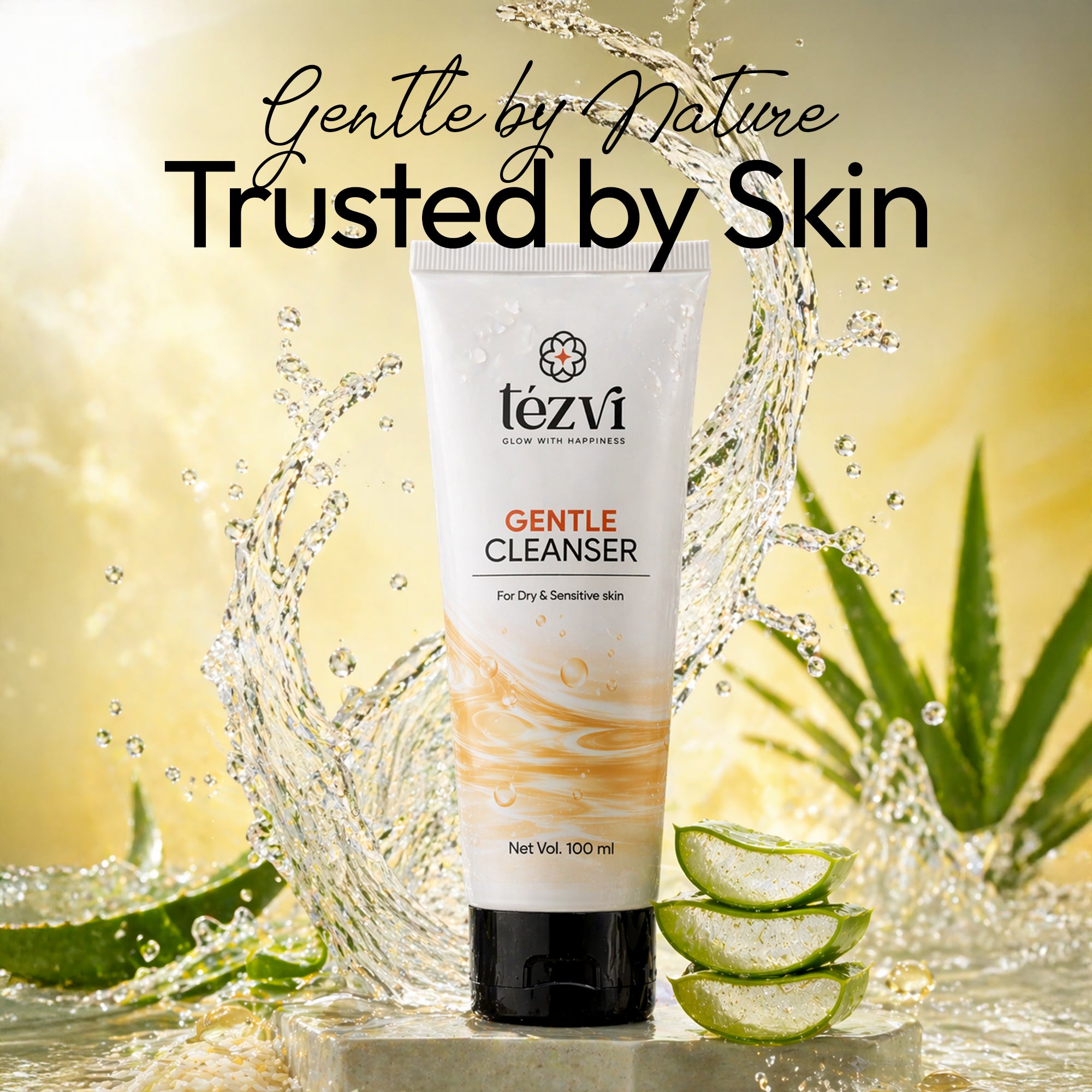 Gentle Face Wash for Dry Sensitive Skin | Niacinamide + Aloe Vera Secondary image