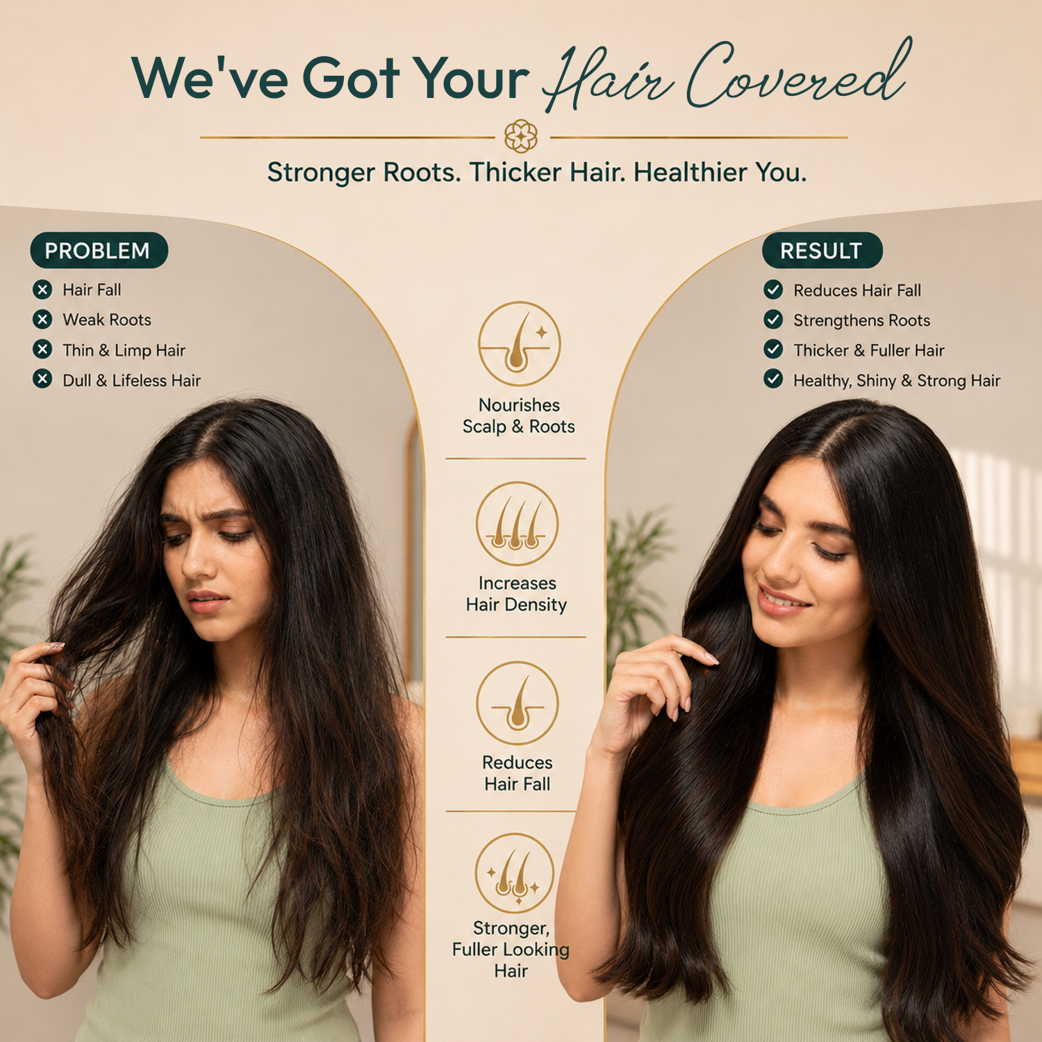 Hair Strengthening Serum with Redensyl for Hair Fall