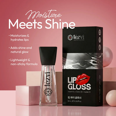High-Shine Lip Gloss with Vitamin E - Nourishes + Moisturizes + Shines