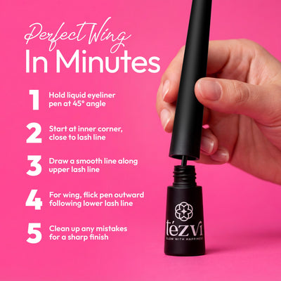 Liquid Eyeliner Waterproof - Perfect Wing, All Day Wear