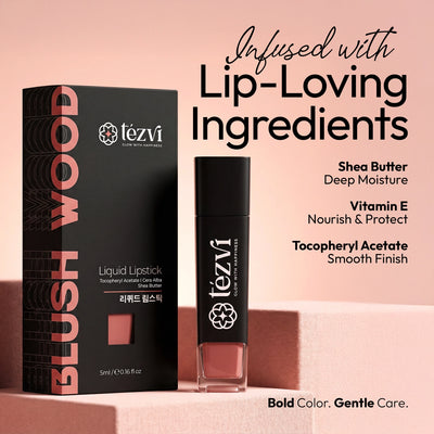 Matte Liquid Lipstick - Long Lasting Color with Shea Butter