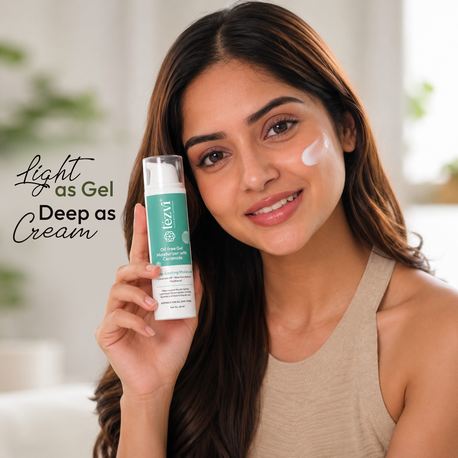 Oil Free Gel Moisturizer Model Image