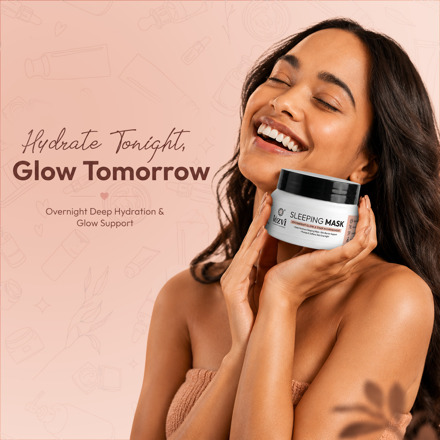 Overnight Sleeping Mask for Deep Hydration & Glow Secondary image