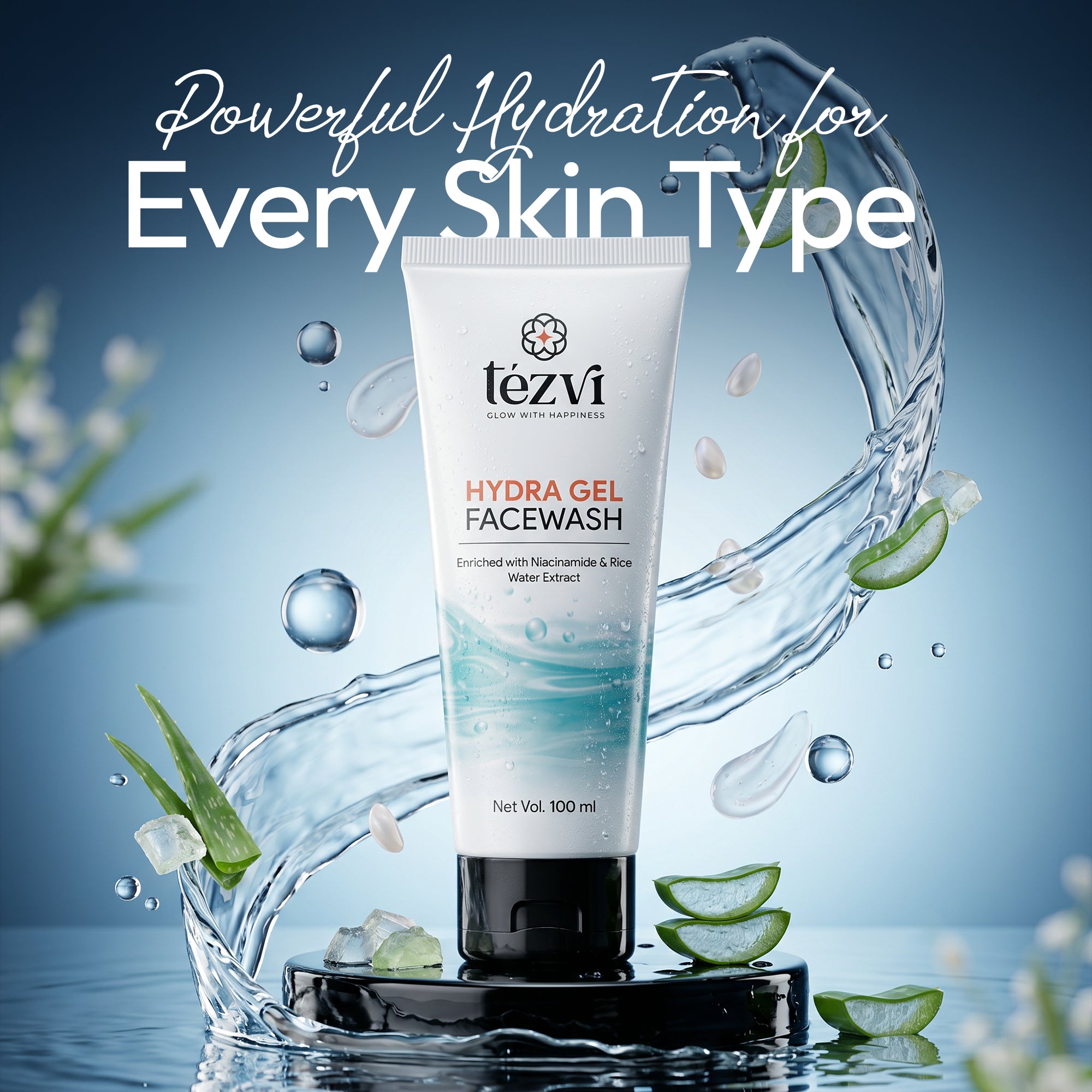 Hydra Gel Facewash with Niacinamide & Rice Water Extract | Deep Cleansing Secondary image